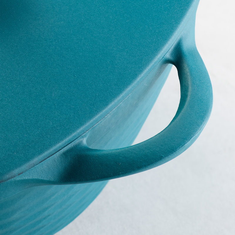 Tramontina Prisma 7 Qt Enameled Cast Iron Covered Square Dutch Oven, Teal