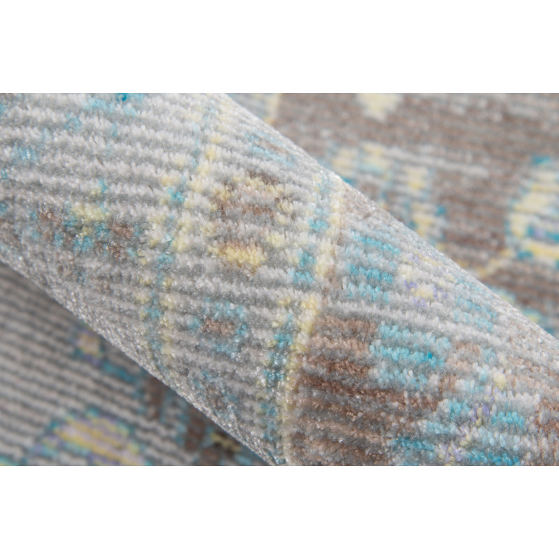 Tapis oriental gris foncé Lorrika, Rectangle 2 pi 3 po x 3 pi 9 po
