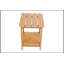 Table d'appoint imitation grain de bois avec rangement double couche, pour les pique-niques d'extérieur et les chaises Adirondack.-1504840718