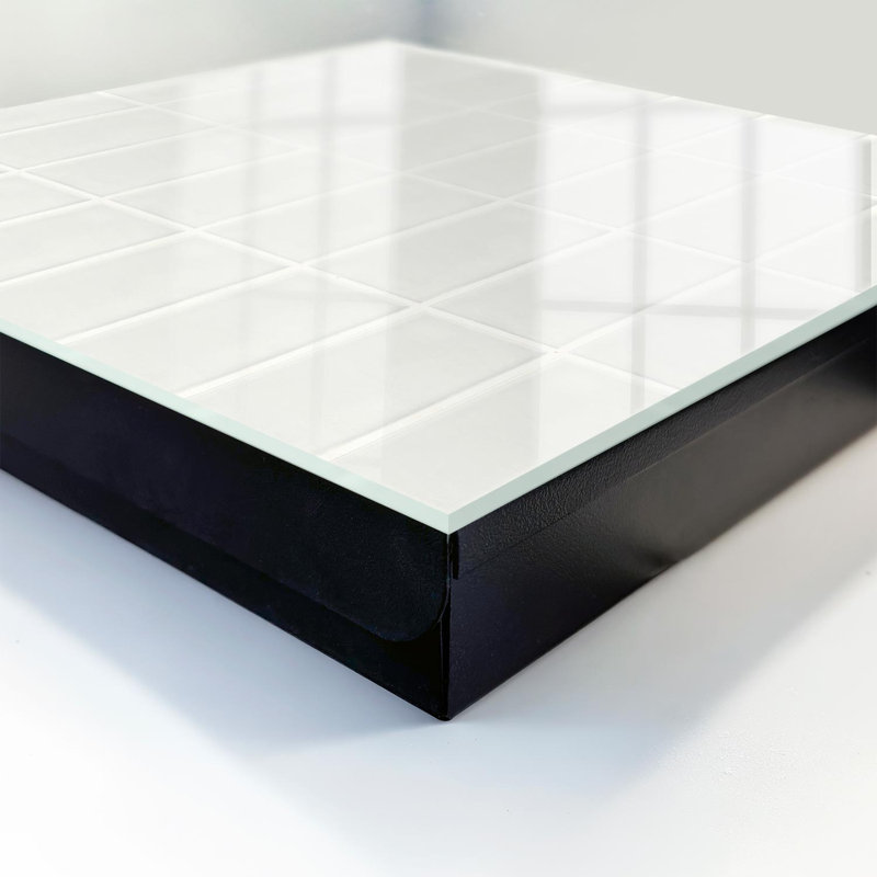 Key cabinet for home, Opens to the right, 30x30x5, Black, Regular tile pattern, bright and elegant, 