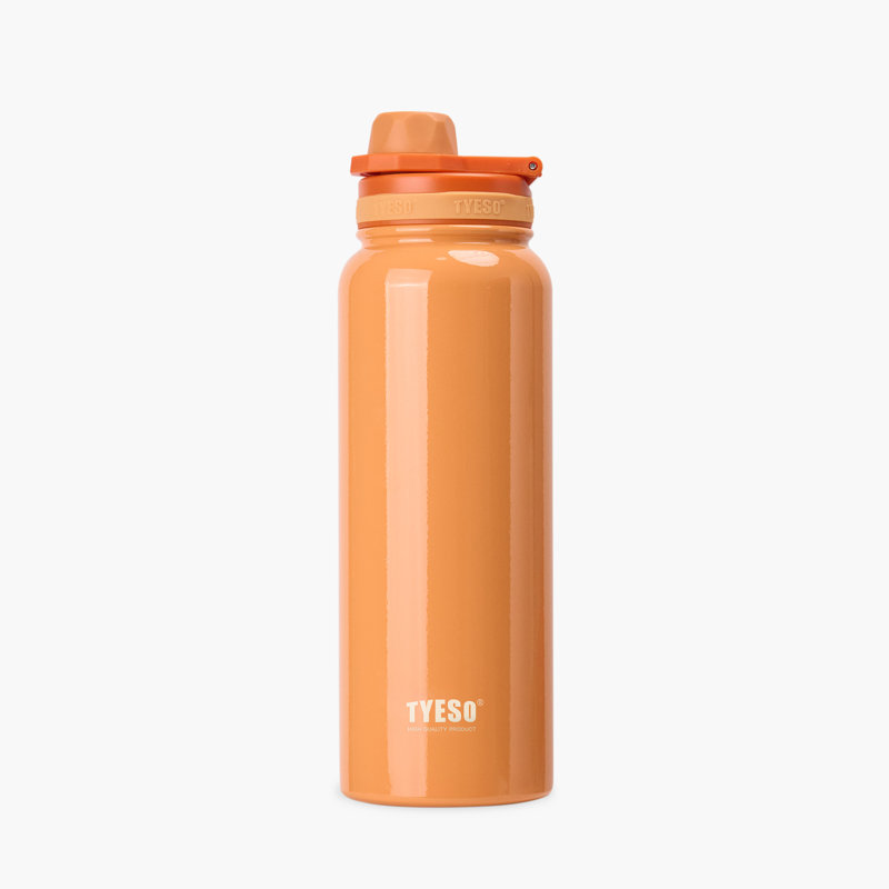 Bouteille de sport légère en acier inoxydable avec poignée TYESO, 35 oz, Orange