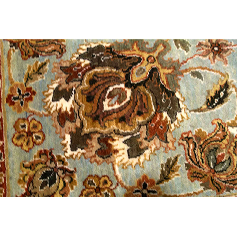 Oriental Area Rug in Cream/Light Blue