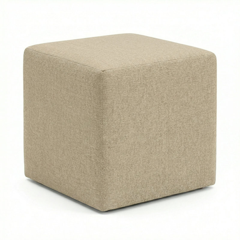 Berlin Gardens Lilly Hive 20" Square Pouf, Beige
