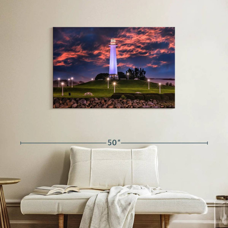 Phare d'Aletra Long Beach, H 26 po x l 39 po
