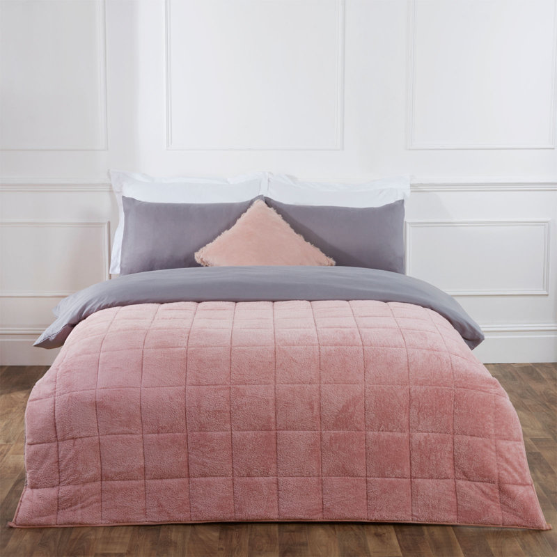 Melik Throw Blanket, W125 x L180cm, Blush