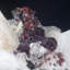 Spessertine, tourmaline noire et quartz sur albite - Shigar, Pakistan