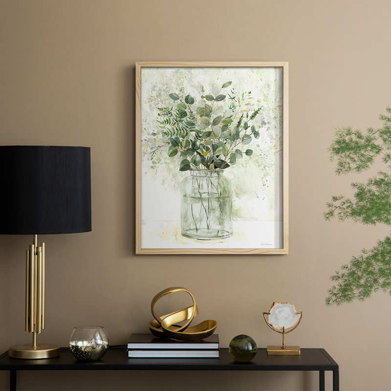 Delicate Greenery II Framed Print - Solid Wood