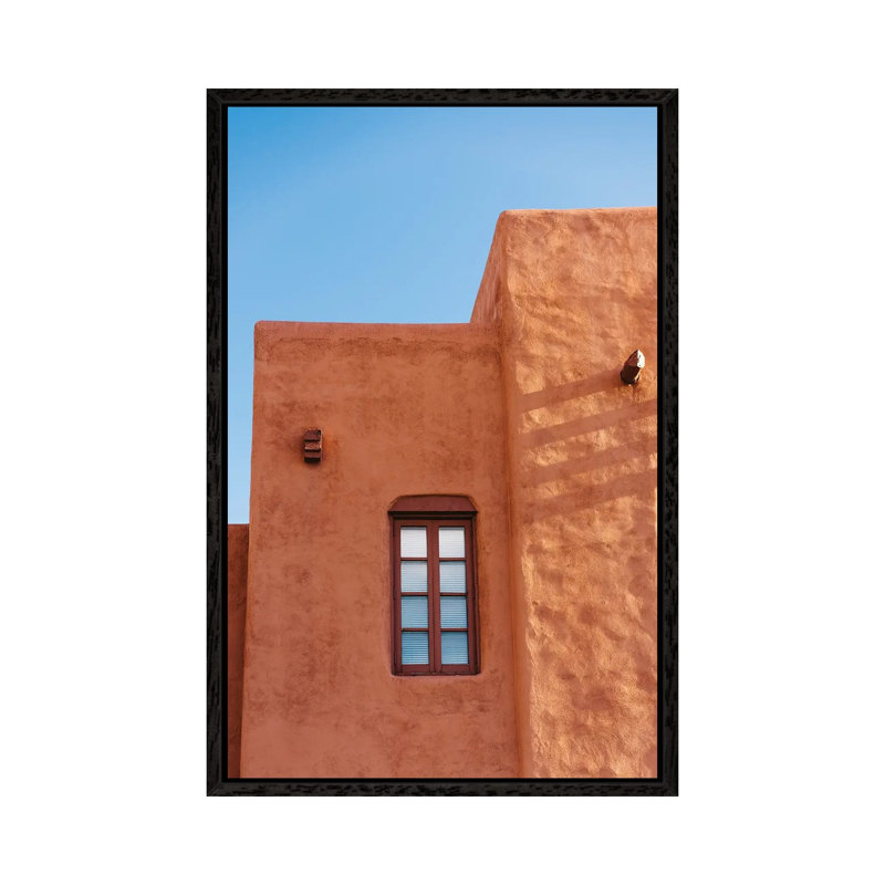 Santa Fe Architecture II 1 Piece Wall Art on Canvas, 152.4cm H x 101.6cm W x 3.81cm D, Black Framed