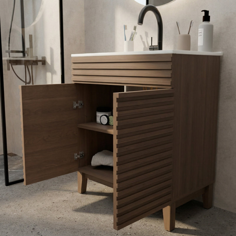 Bathroom Vanity With Ceramic Sink