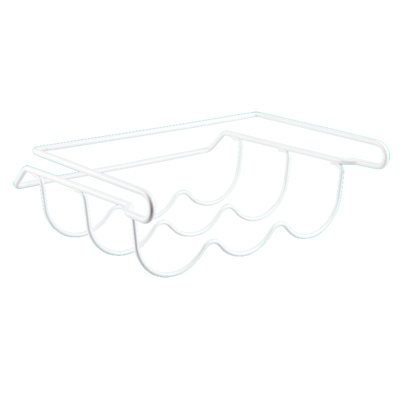Support à vin blanc en métal verni pour dessous de tablette, 3 bouteilles, poids de 10 lb, support de 13 po de profondeur, capacité, produit