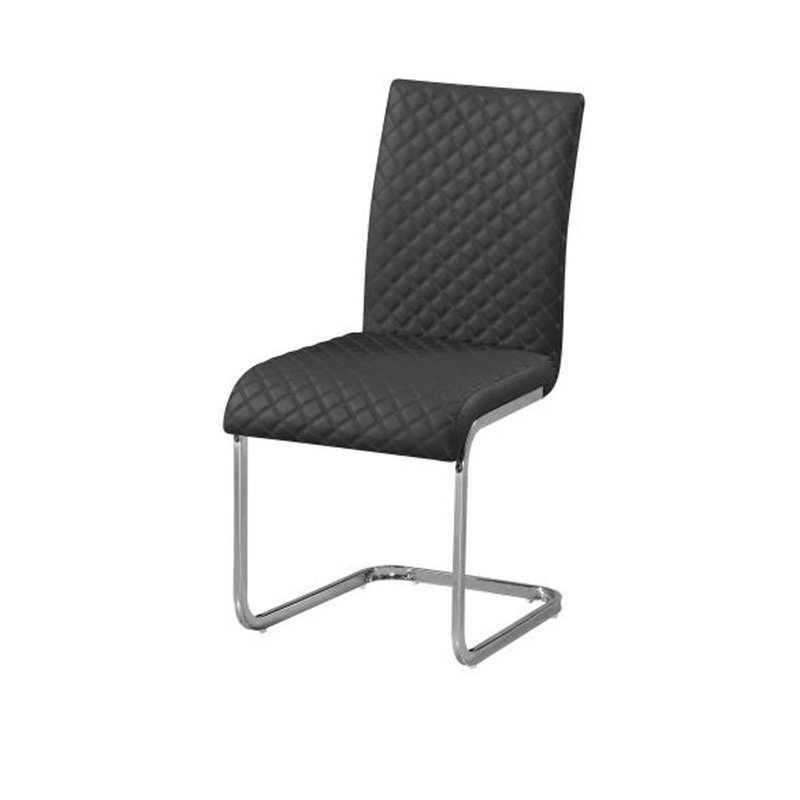 Chaise de salle à manger-blanc Aalia, Noir
