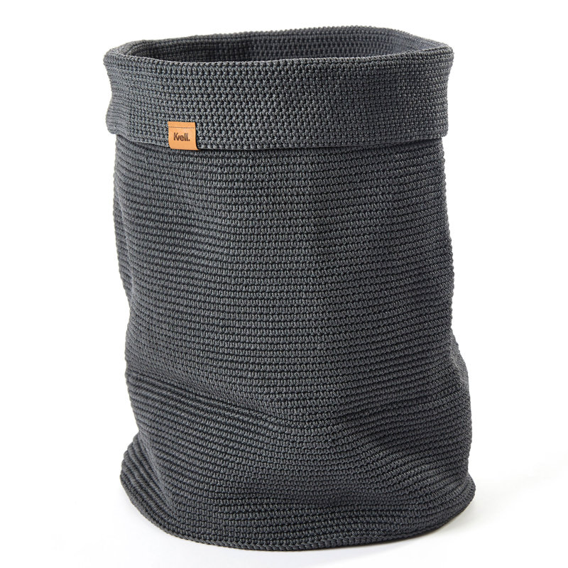 Panier à linge à vêtements roll tissé, gris
