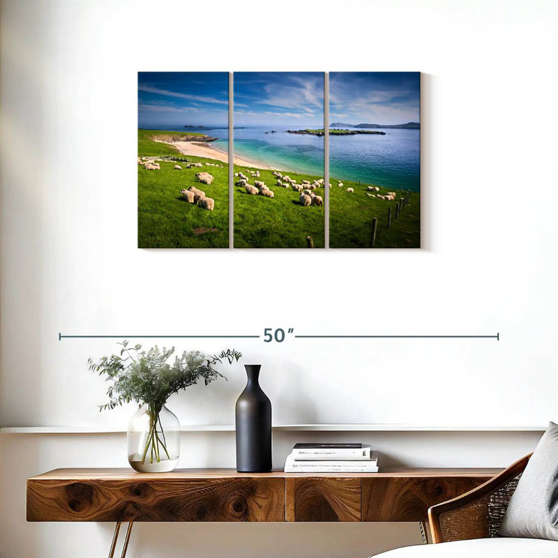 Brampt Sheep In Paradise, 20" H x 33" W