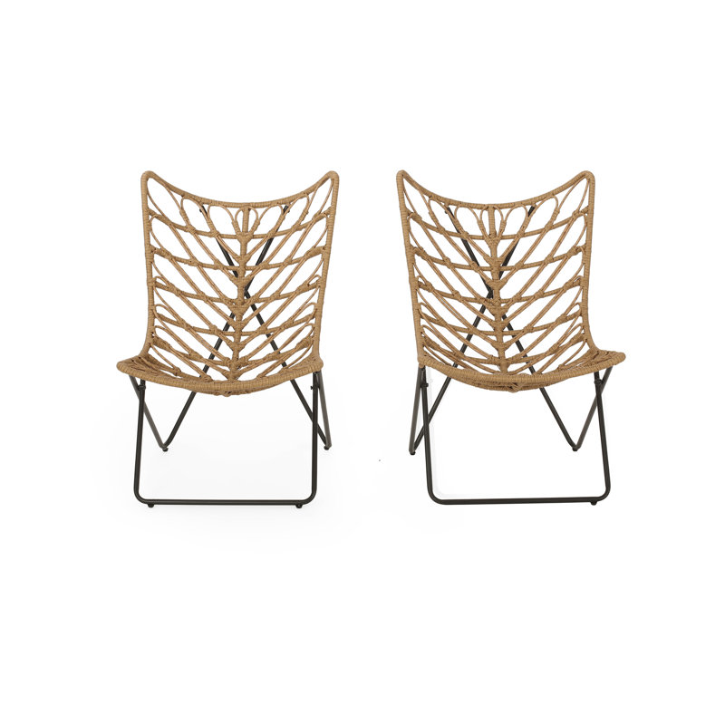 Chaises d'extérieur brunes - Style avec finition 2 2 brun, base géométrique, utilisation