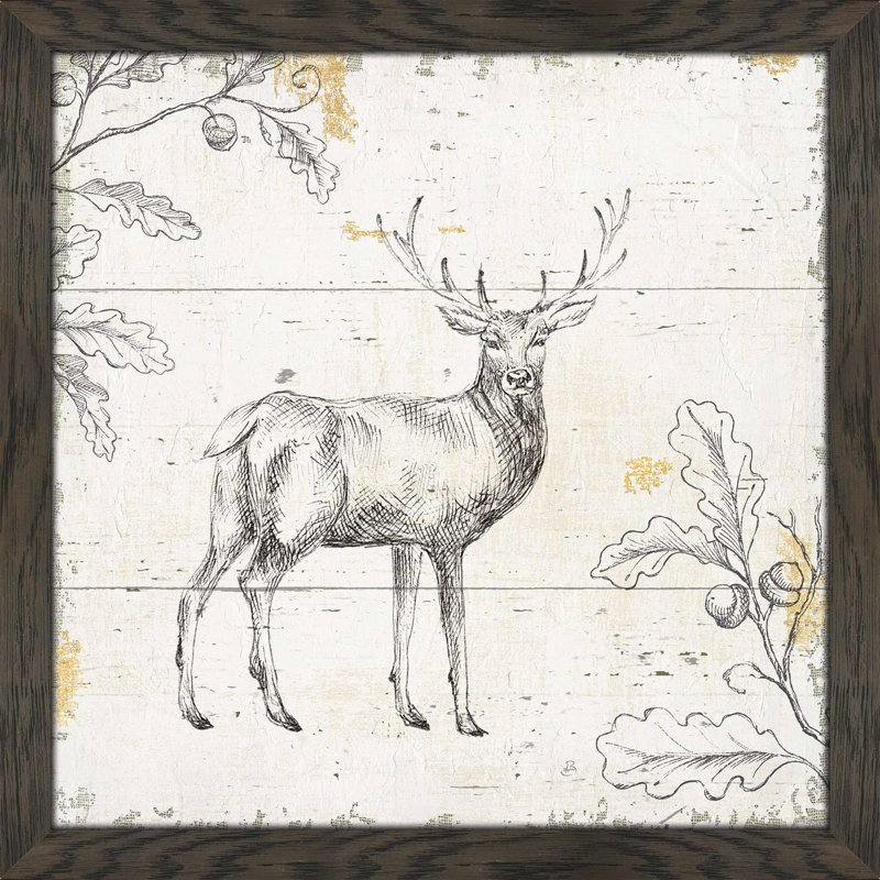 " Wild And Beautiful V ", 21.5" H x 21.5" W x 0.75" D, Chocolate Distressed Framed