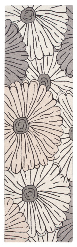 Asiha Floral Indoor Rug, Runner 2'3" x 8'