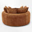 Upholstered Oversized Round Barrel Sofa Chair-311225520