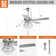 Micah 52'' Ceiling Fan with Light Kit