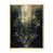 Toile avec cadre flottant or