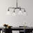 Royelle 4 - Light Glass Chandeliers