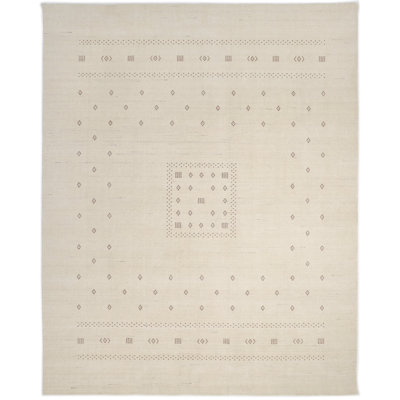 Simi Hand Knotted Cotton/Wool Southwestern Area Rug