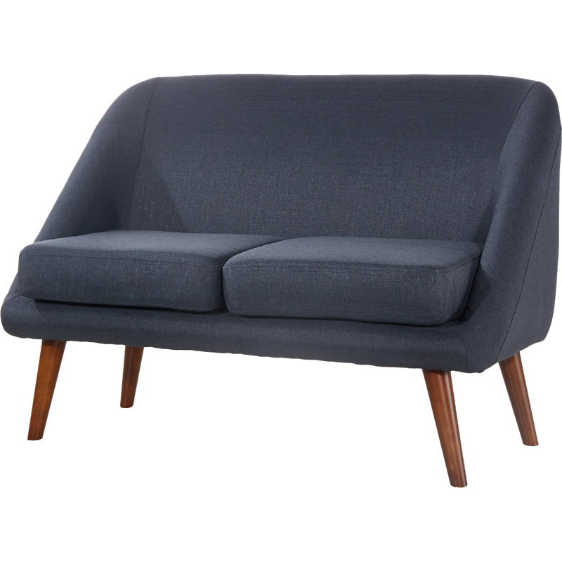Kalum Upholstered 49.2'' Loveseat, Blue