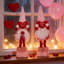 2 pièces poupée de gnomes sans visage pour la Saint-Valentin école de vacances à la maison bureau bar restaurant décoration table suspendue présentoir (ensemble de 2)