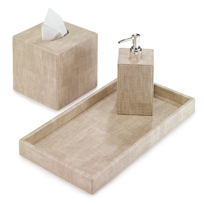 Luster Tissue Box Cover, Birch