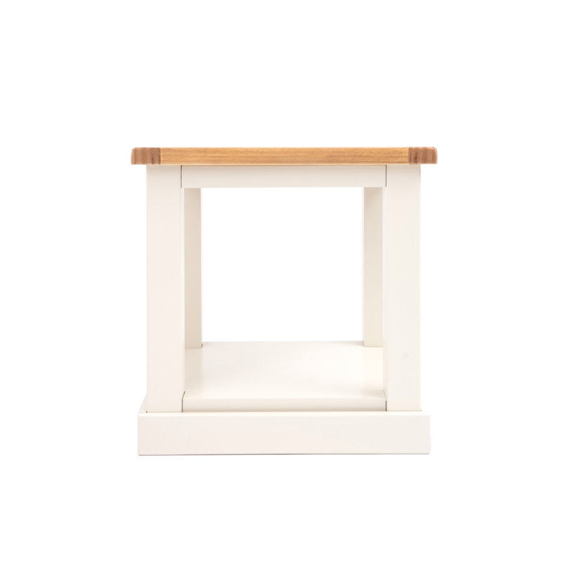Frame End Table, White