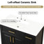 Meuble-lavabo 36 po, en bois massif et noir, meuble-lavabo moderne de conception utilisateur, apparence-595125174