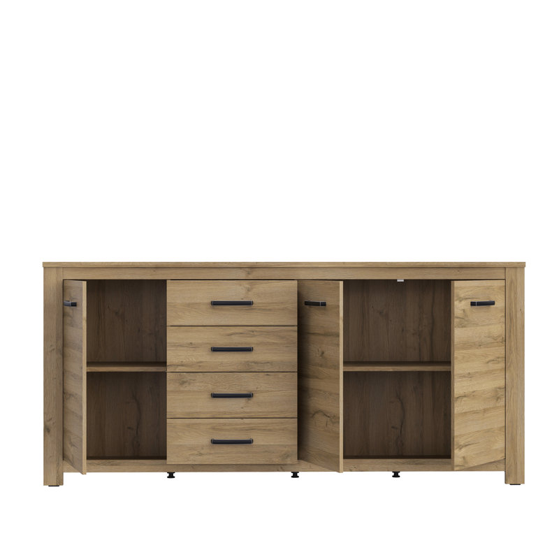 Commode combinée à 4 tiroirs l 81,1 po Jess