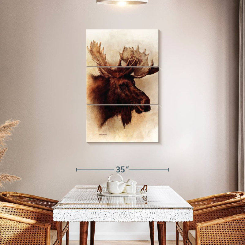 Brampt A Moose Portrait, 45" H x 28" W
