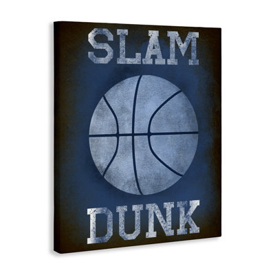Toile bleue marine Slam Dunk, design par Marcus Prime
