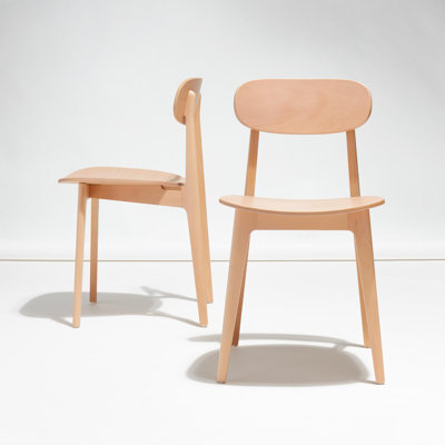 Oscar 48cm H Solid Wood Stacking Side Chair