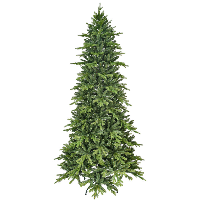  Unlit Slim Green Spruce Artificial Christmas Tree, 4'