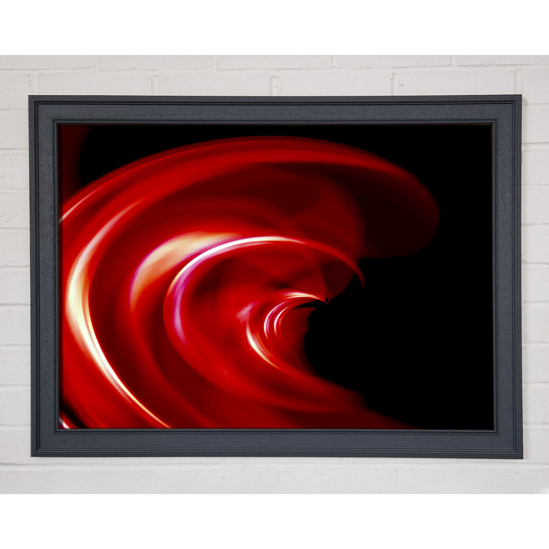 Gerahmtes Wandbild Red Galaxy Twist