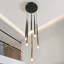 6 - Light Matte Black LED Pendant