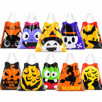 Sacs à friandises à cordon pour l'Halloween - Fournitures pour fêtes d'Halloween