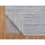 Tapis de couloir blanc en laine tissé à la main 2 pi 6 po x 8 pi de style moderne Striae 7F26EEE8FA4842F6A78211769163D1ED