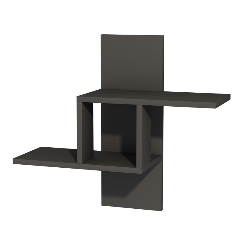 Evie-Sue 3 Piece Floating Shelf, Anthracite