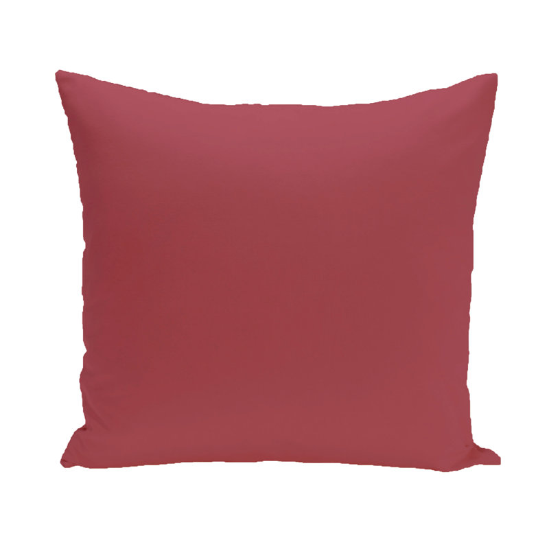 Reversible Throw Pillow, 20" H x 20" W, Deep Rust