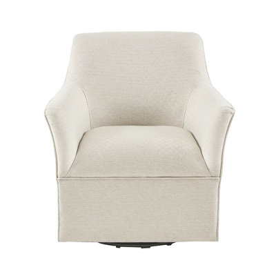 Fauteuil coulissant crème - structure en bois massif, rotation à 360 °, poids maximal de 300 lb, fabrication en couleur, mouvement à 360 degrés, sans assemblage, capacité