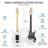 39" Electric Guitar Kit, 30 Single and Double Effectors, with Amplifier, String, Tuner, Cable, Picks