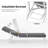 Outdoor Chaise Lounge Chair with Cushion, Adjustable Backrest Reclining and Lumbar Pillow-543052437