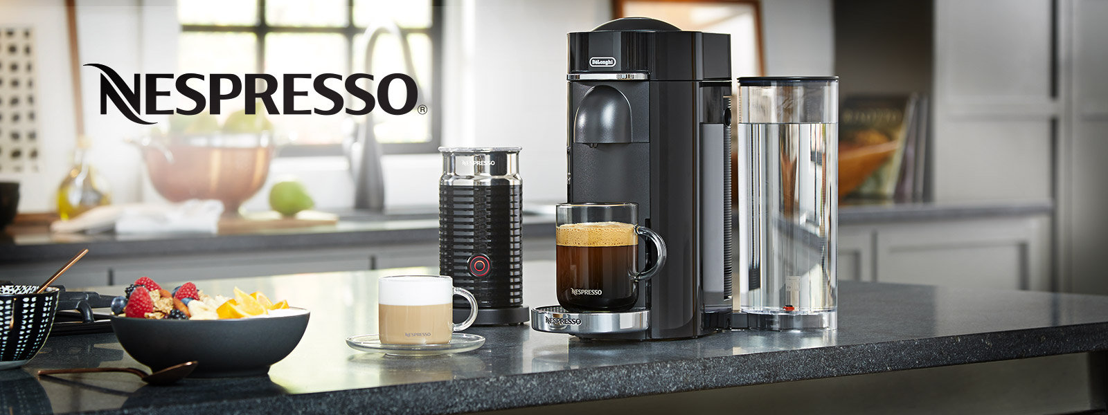 Espresso Pod Machine, 3 in 1 Coffee Machine for Nespresso Capsules  OriginalLine, Dolce Gusto Coffee Pods and Ground Espresso, 19 Bar, Black 