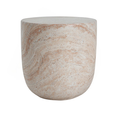 Outdoor/Indoor Lightweight Concrete Side Table