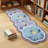 Flower Non-Slip Soft Imitation Cashmere Irregular Home Living Room Bedroom Carpet-2138814920