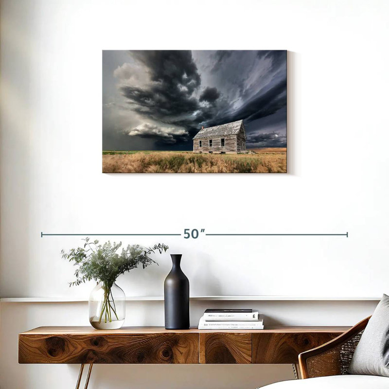 Alvord Supercell Over Schoolhouse, H 20 po x l 30 po