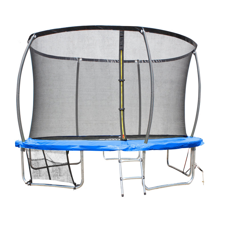 SOULET 42cm Round Backyard Trampoline with Safety Enclosure