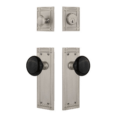 Ensemble d'entrée de mission avec bouton en porcelaine Nostalgic Warehouse
